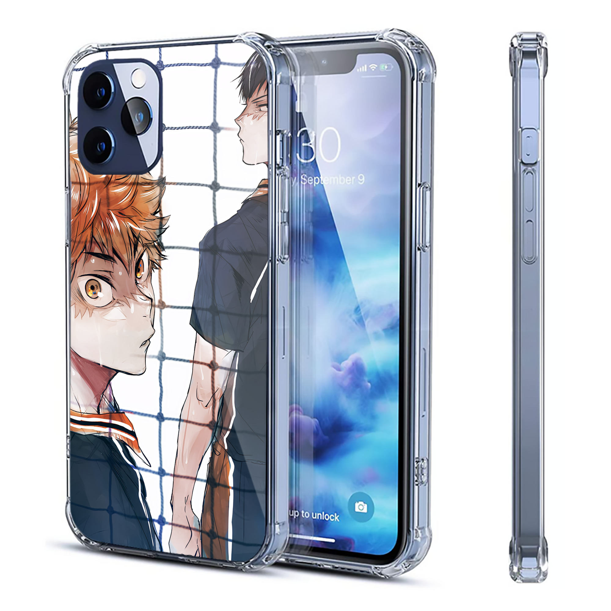 （画像用） ハイキュー!! Haikyu!! 【iPhone 12シリーズ対応】透明スマホケース（クリアソフトケース）